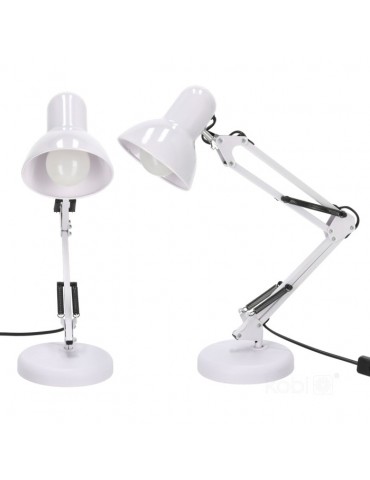 Lámpara  articulada led de mesa AURIQ E27 Blanca - 7