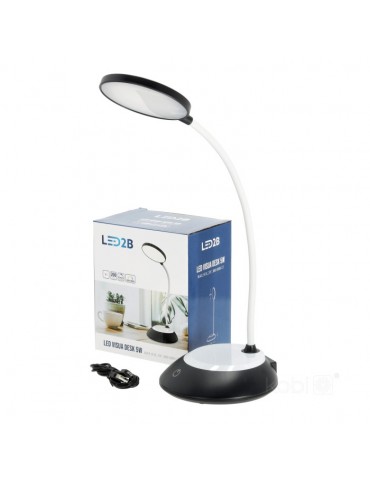 Lámpara mesa LED Flexo VISUA DESK 5W Negro - 1