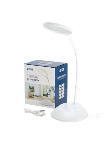 Lámpara mesa LED Flexo CCT VISUA DESK 5W Blanco - 1