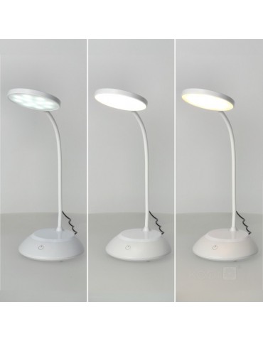 Lámpara mesa LED Flexo CCT VISUA DESK 5W Blanco - 3