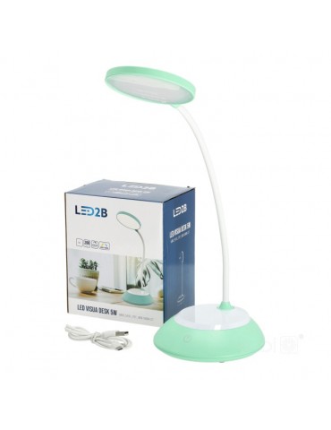 Lámpara mesa LED Flexo VISUA DESK CCT 5W Mint - 1