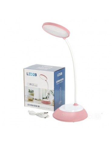 Lámpara mesa LED Flexo VISUA DESK CCT 5W Pink - 1