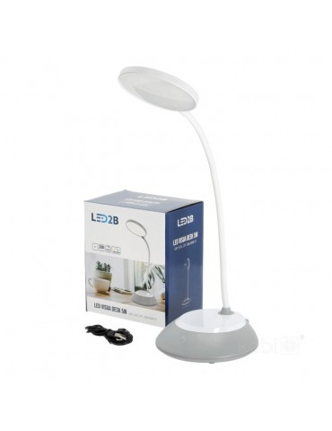 Lámpara mesa LED Flexo CCT VISUA DESK 5W Gris - 1
