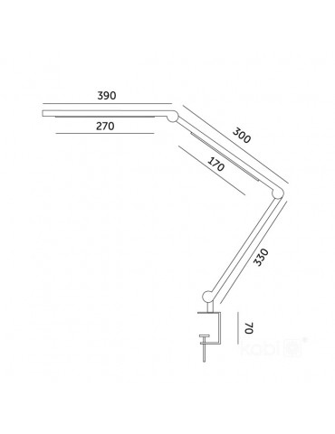 Lámpara LED de mesa FOLD 20W 3CCT - 5