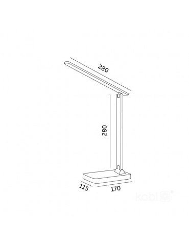 Lámpara LED de mesa NOBLITE 7W CCT Negro - 7