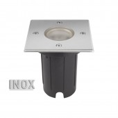 Foco Proyector LED de suelo Cuadrado Gil 120 inox