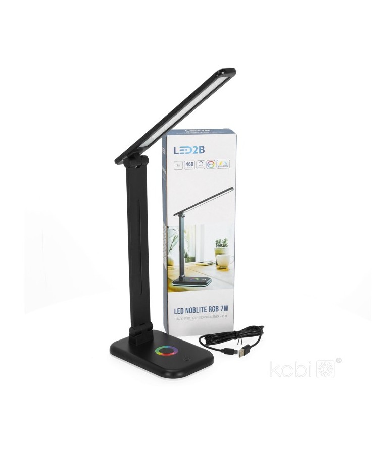 Lámpara LED de mesa NOBLITE RGB 7W CCT negro - 1