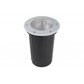 Foco Proyector E27 de suelo Circular Gil 190 empotrar gris claro