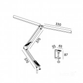 Lámpara LED de mesa TENUIX DUO 28W 3CCT Negro - 2