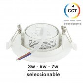 Foco Led empotrable Downlight 3-5-7W CCT - 3