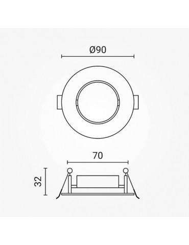 Foco Led empotrable Downlight 3-5-7W CCT - 7