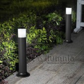 Baliza Redonda exterior 40cm E27 NEGRO - 3