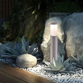 Baliza Redonda exterior 40cm E27 GRIS - 2