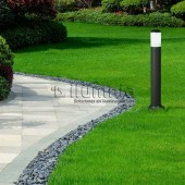 Baliza Redonda exterior 70cm E27 NEGRO - 5