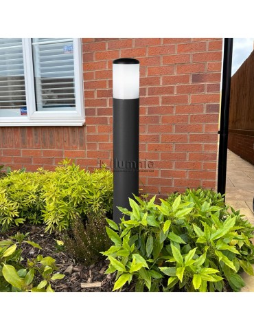 Baliza Redonda exterior 70cm E27 NEGRO - 3