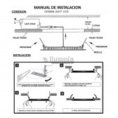 PANEL LED Downlight Circular Empotrable Slim - montaje
