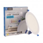 PANEL LED Downlight 20W Circular Empotrable Slim - 4