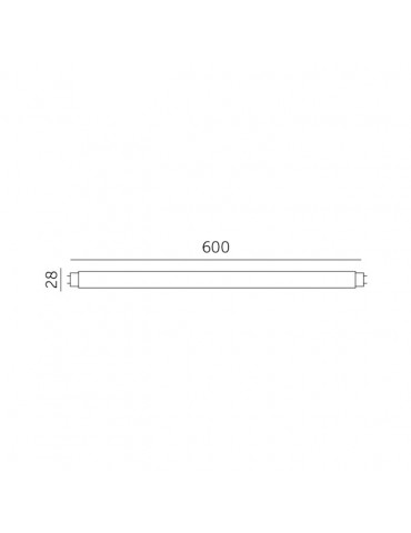 Tubo LED T8 60cm 9W Cristal 360° 6400ºK Blanco frío - 8