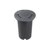 Foco Proyector E27 de suelo Circular Gil 190 con Tapa empotrar