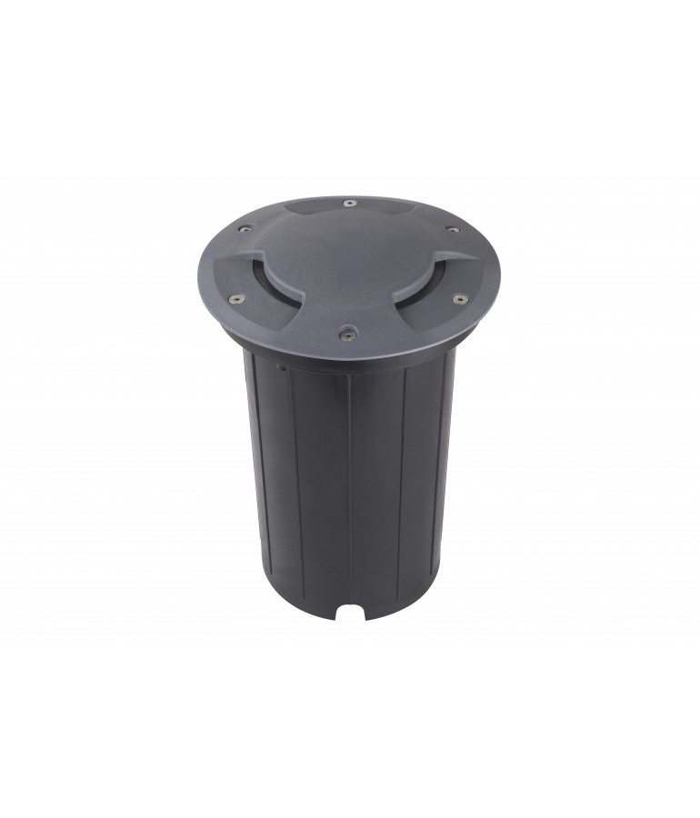 Foco Proyector E27 de suelo Circular Gil 190 con Tapa empotrar
