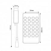 Mini Controlador con mando RGB 12V - 4