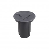 Foco Proyector LED de suelo Circular Gil 120 con Tapa empotrar antracita
