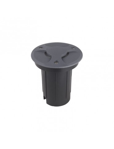 Foco Proyector LED de suelo Circular Gil 120 con Tapa empotrar antracita