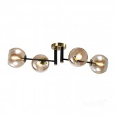 LAMPARA TECHO GLOBE ELEGANCE AMBER S4 4xE14 - 1