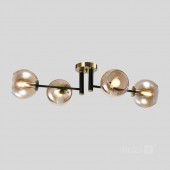 LAMPARA TECHO GLOBE ELEGANCE AMBER S4 4xE14 - 2