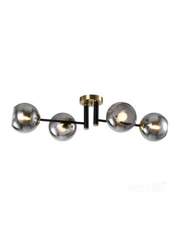 LAMPARA TECHO GLOBE ELEGANCE SMOKE S4 4xE14 - 1