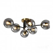 LAMPARA TECHO GLOBE ELEGANCE SMOKE S6 6xE14 - 1