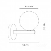 Aplique pared ESFERA ELEGANCE GOLD 1xG9 - 4