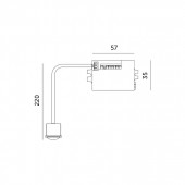 Sensor mini empotrable PIR 360º - 4