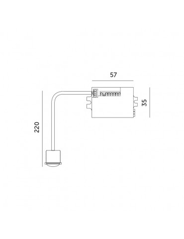 Sensor mini empotrable PIR 360º - 4