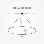 Sensor movimiento microondas ajustable mini - 4