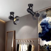Foco de techo pared Cinema Negro 1xGU10 - 2
