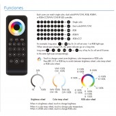 Mando RF 8 Zonas RGB CCT Tiras led 12/24V DC - 3