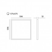 Panel LED CAPRI 40W 60x60 4000K IP65 - 7