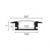 Perfil Aluminio Empotrar - 2