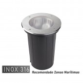 Foco empotrable suelo E27 Resina Gil 190mm - 7