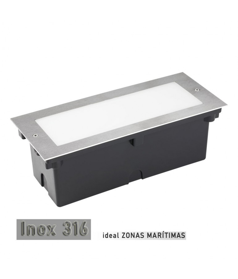 Aplique Pared LED 6W Rectangular Clara 300 empotrar