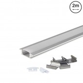 Perfil Aluminio Empotrar slim completo accesorios - 1