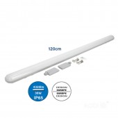 LED Lineal integrado 36W 120cm IP65 NERO - 1