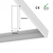 KIT DE MONTAJE EN SUPERFICIE PANEL LED 120x30cm - 2