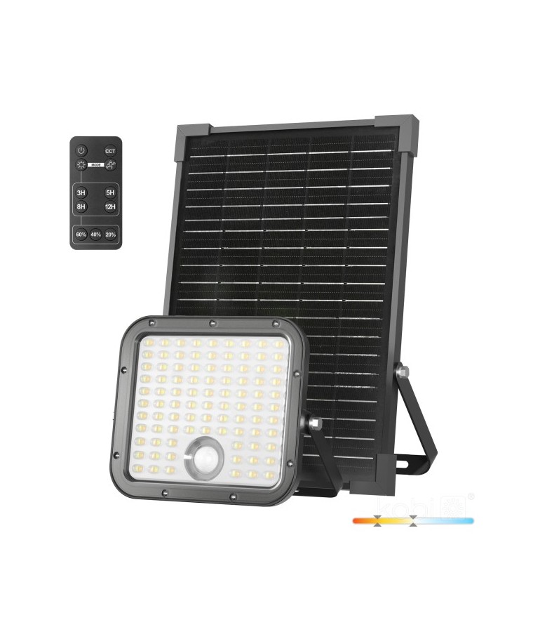 Foco Solar LED 30W Sensor de movimiento Placa Solar - 1