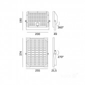 Foco Solar LED 30W Sensor de movimiento Placa Solar - 6
