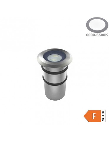 Mini Led 1W Empotrar Inox IP68 6000K 24V IK10 - 1