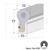 TIRA LED NEÓN AC230V 9W/m IP65 120° 3000K - 4