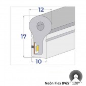 TIRA LED NEÓN AC230V 9W/m IP65 120° AMARILLO - 3