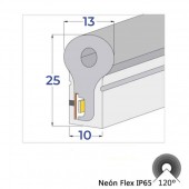 TIRA LED NEÓN AC230V 8,5W/m IP65 120° RGB - 3